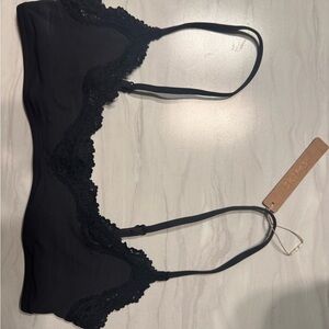 Black Lace Trim Bralette